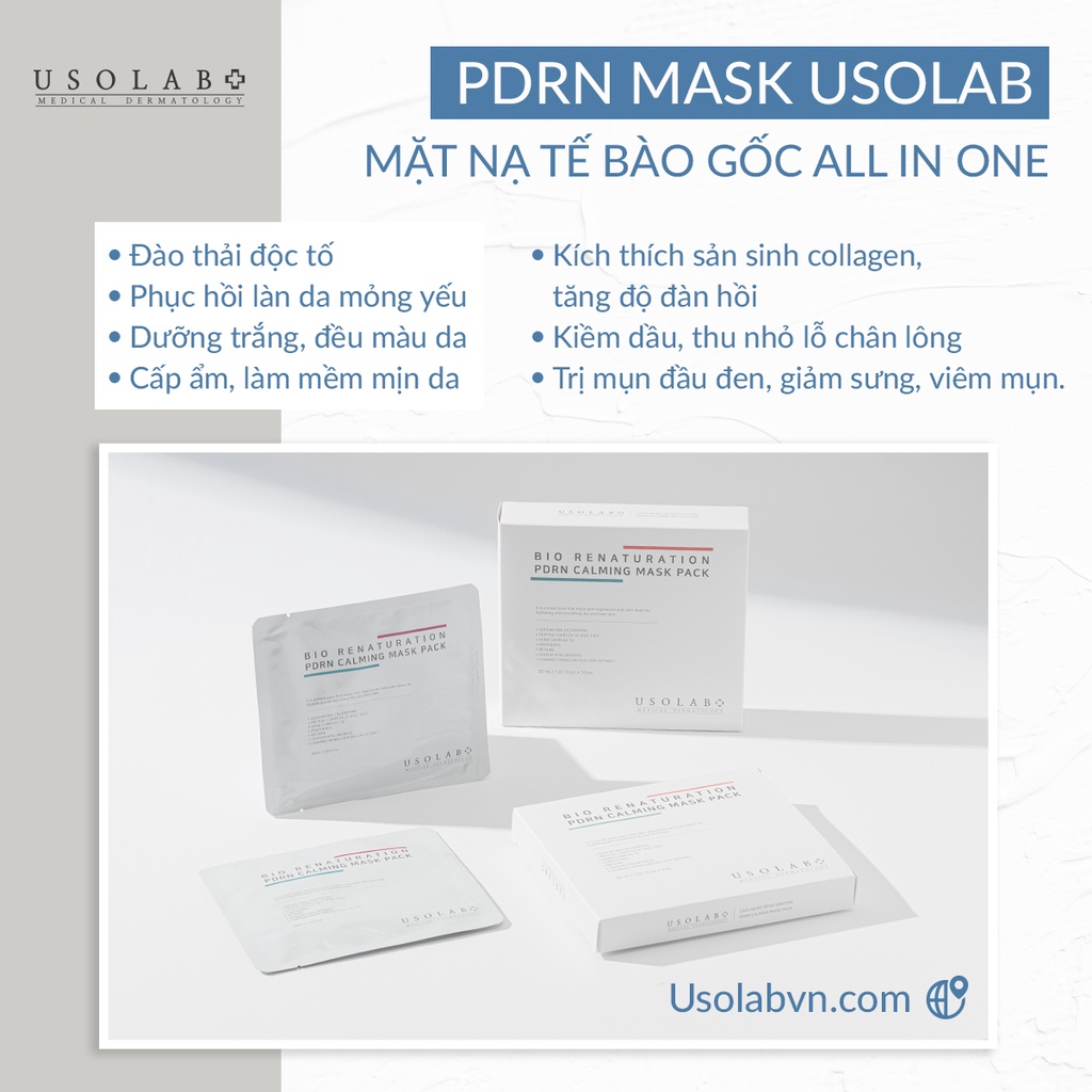 1 Miếng Mặt nạ tế bào gốc Usolab PDRN Mask 30ml