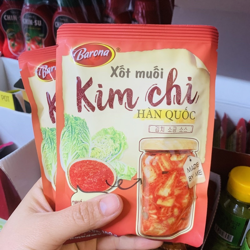 XỐT MUỐI KIM CHI HÀN QUỐC BARONA GÓI 180G