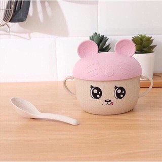 Bát ăn dặm lúa mạch mickey kèm thìa