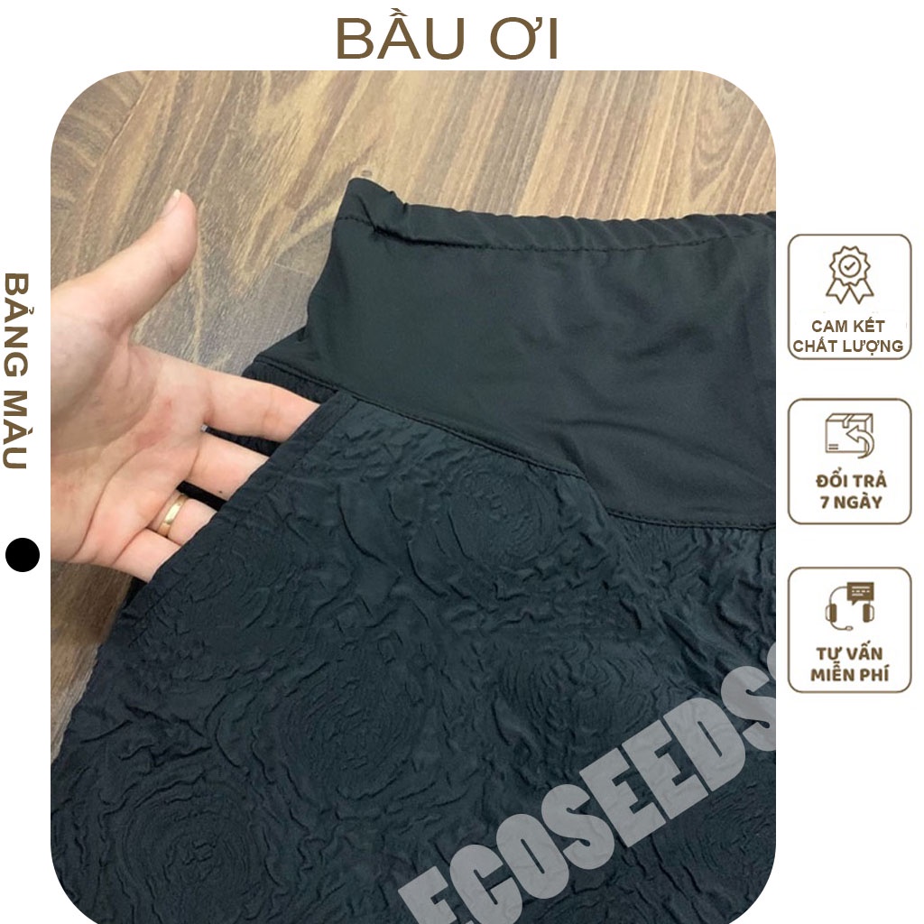 [BAUOI Q06] QUẦN SÓC BẦU CHẤT VẢI XỐP THÁI SIÊU MÁT CÓ CHỈNH CHUN THOẢI MÁI CHO MẸ BẦU - QUẦN ĐÙI - SOOC