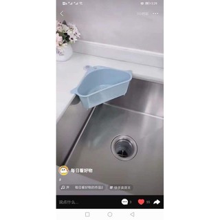 Khay nhựa lọc rác cho bồn rửa chén | Giỏ treo bồn rửa bát đựng giẻ rửa bát xà phòng đựng rác