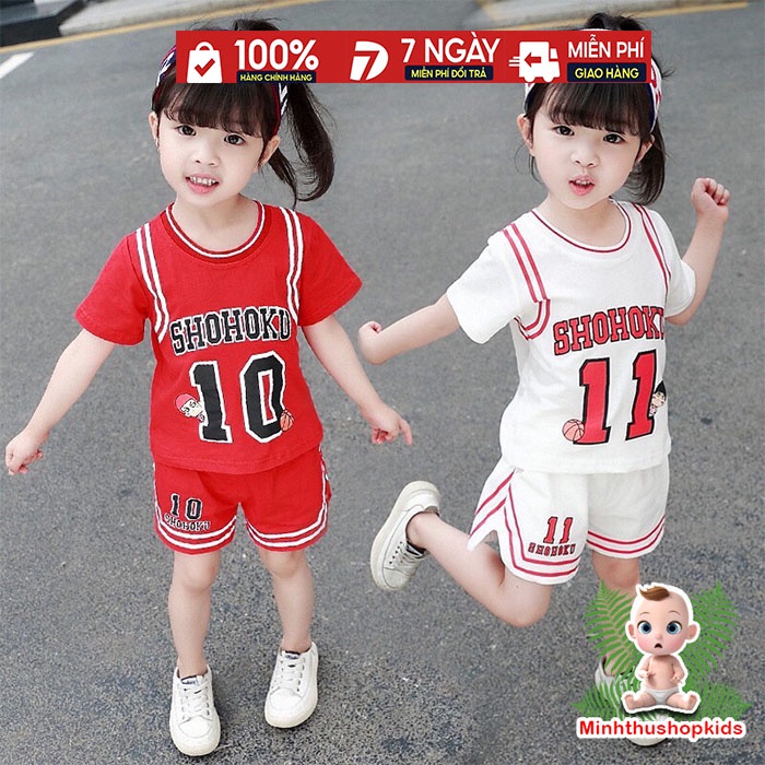 Bộ bóng rổ cộc tay cho bé trai và bé gái 8-18kg