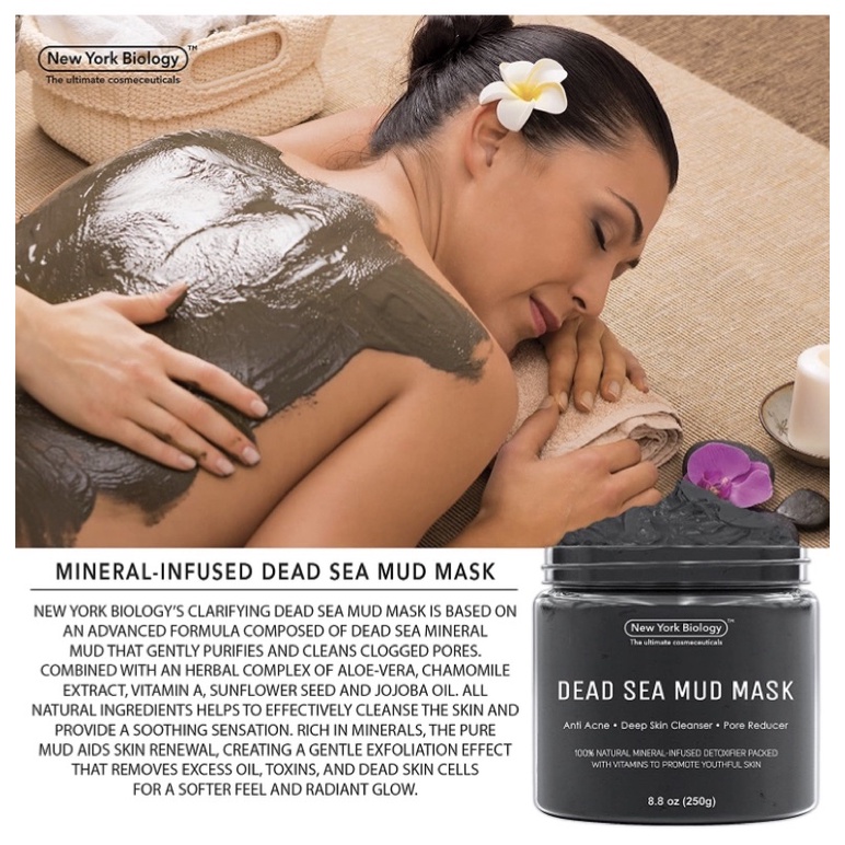 Mặt nạ bùn khoáng Biển Chết và tràm trà New York Biology Dead Sea Mud Mask 250g USA