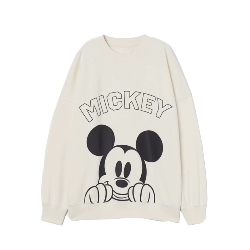 Áo nỉ sweater (ảnh thật, video). Áo sweater form rộng hình mickey cho nữ Zara tuồn | BigBuy360 - bigbuy360.vn