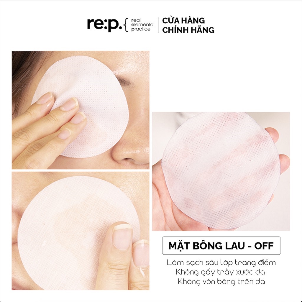 Tẩy Trang Sạch Sâu Dịu Nhẹ Dành Cho Da Nhạy Cảm RE:P Gentle Face Cleaning Remover Pad Nhẹ 70 Miếng