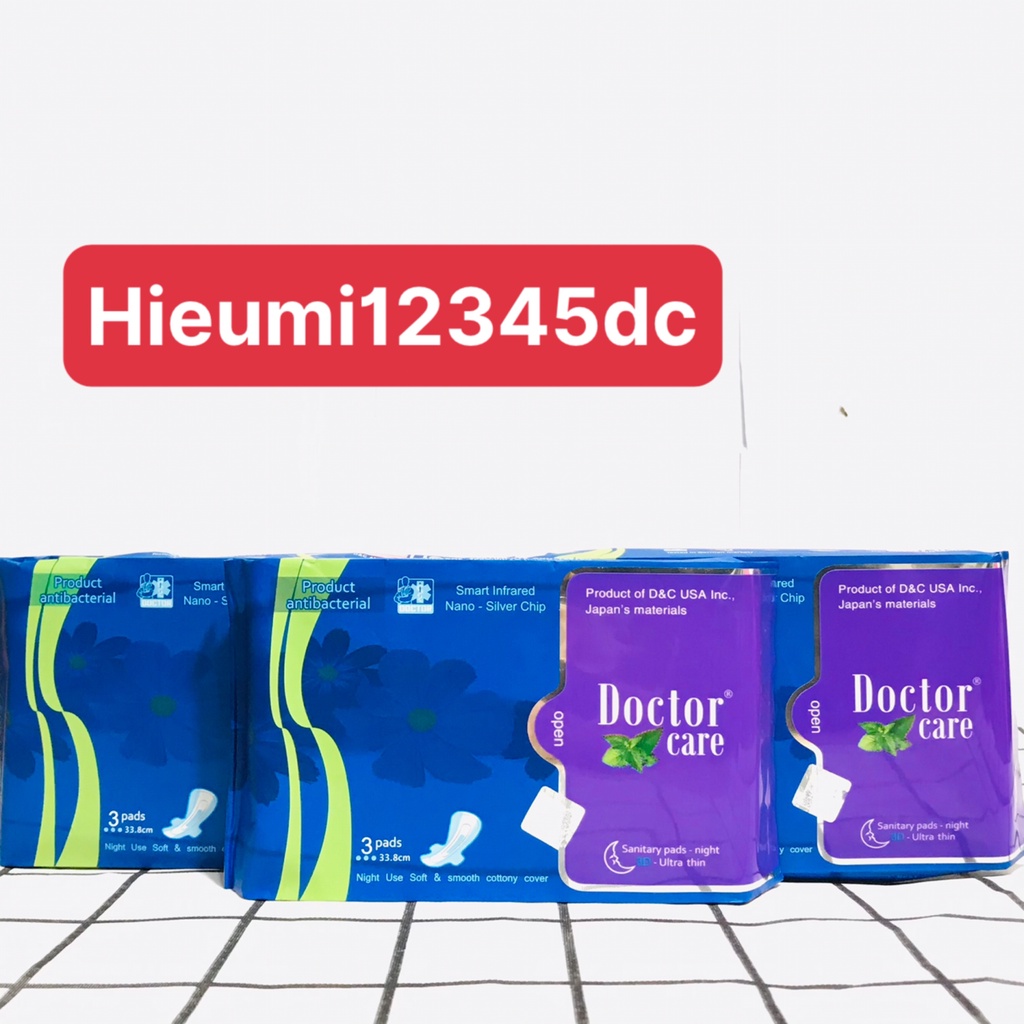 Băng vệ sinh thảo dược Doctor Care ban đêm 33.8cm