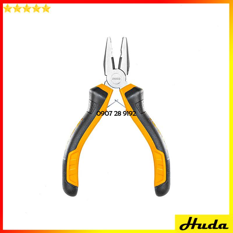 Kềm răng cắt đứt mũi cong nhọn mini 115mm nhiều loại Total Ingco kìm dẹp uốn vòng đầu bóng chống gỉ 12345