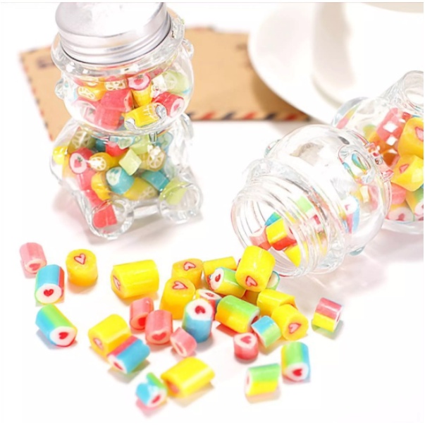 Hủ Thuỷ Tinh Hình Gấu Đựng Thực Phẩm Rất Dễ Thương 50ml