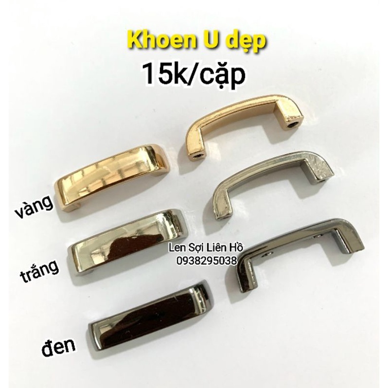 Khoen U và khoen D vuông bắt vít