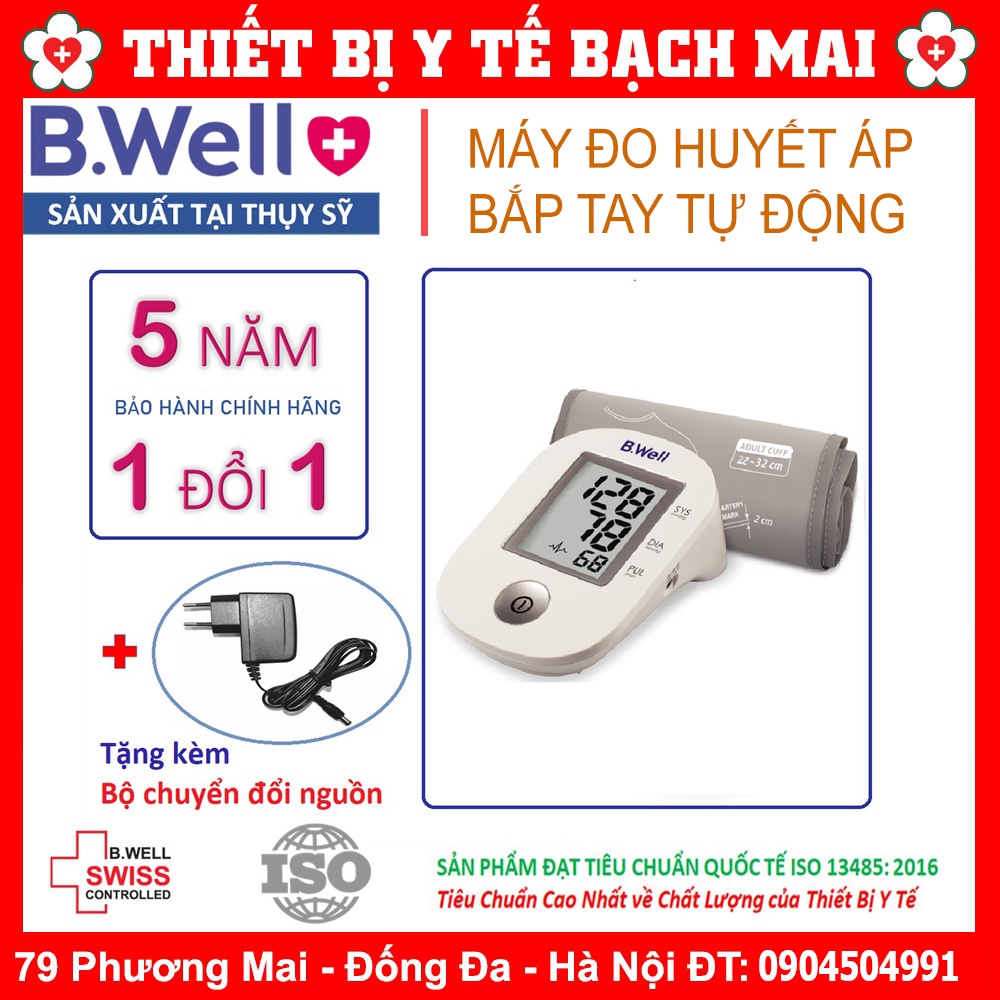 Máy Đo Huyết Áp Tự Động Bắp Tay B Well PRO-33 Chính Hãng Thuỵ Sĩ