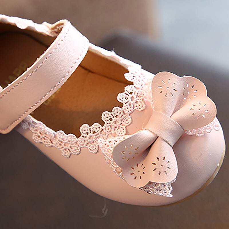 Giày Sandal Đính Nơ Cho Bé Gái