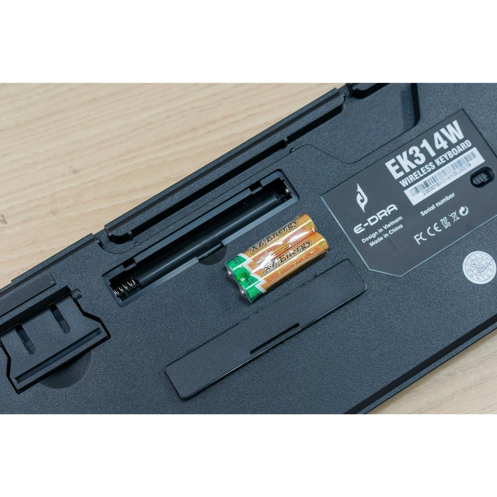 Bàn phím cơ chơi game không dây E-Dra EK314W - Kết nối 2.4ghz - Switch E-dra - Anti ghosting 18 phím