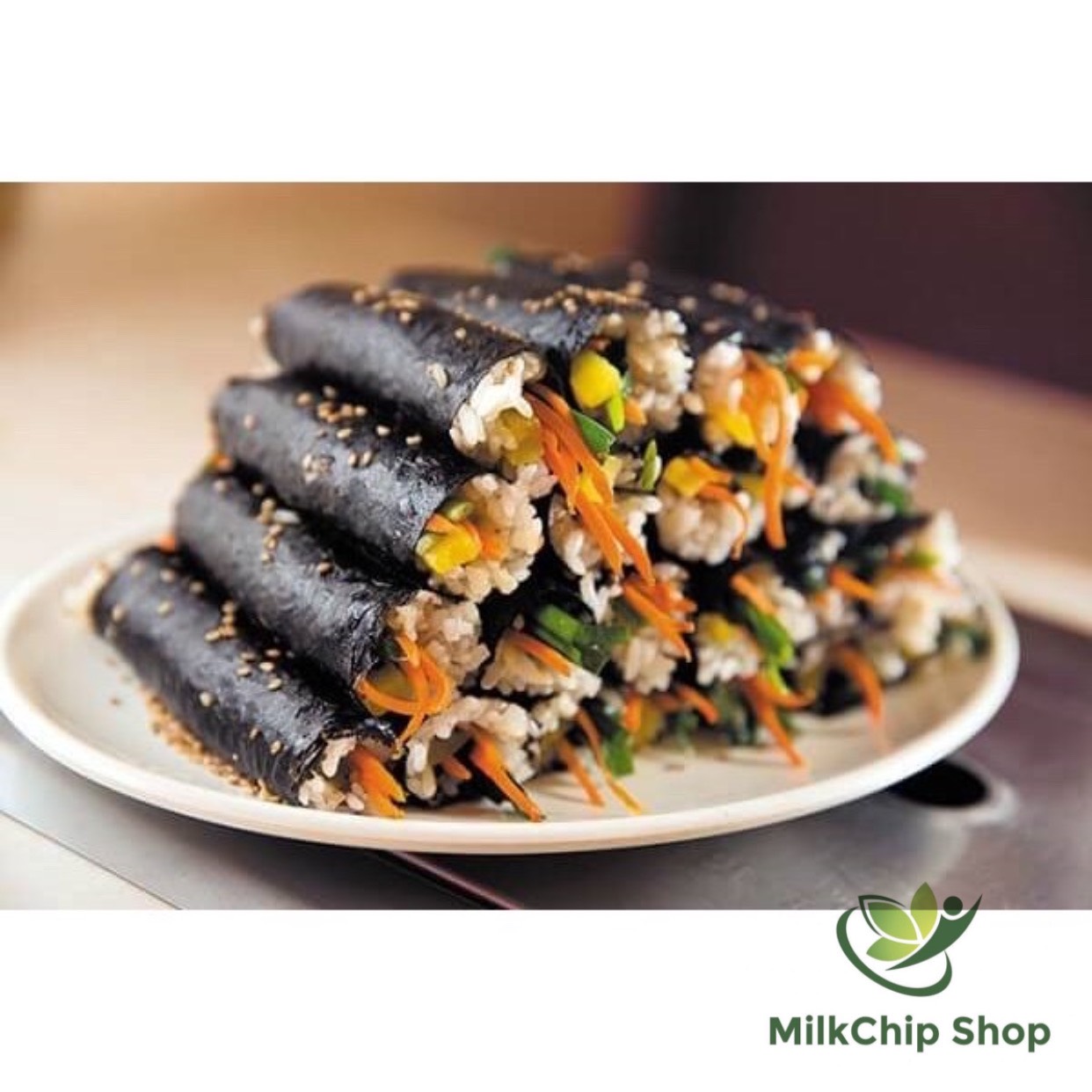 Mành tre cuộn cơm rong biển, cuốn sushi, kimbap tiện dụng kích thước 24x24cm A014