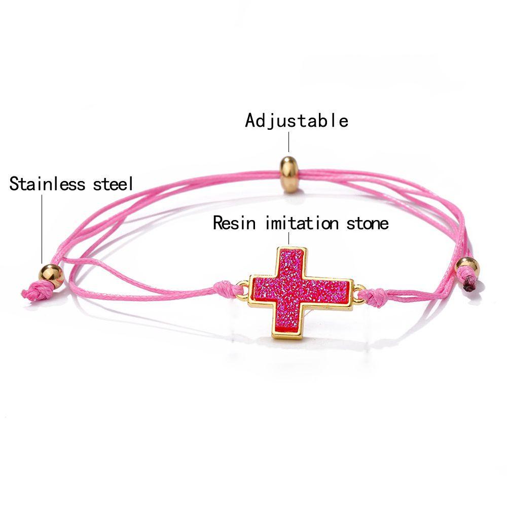 Vòng Tay Dây Bện Phối Mặt Thánh Giá 2Life Phong Cách Hàn Quốc Dễ Thương Làm Quà Tặng Valentine / Bé Trai / Bé Gái