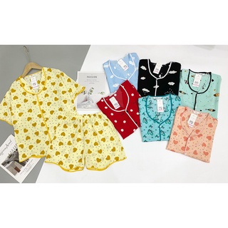 Bộ ngủ Pijama lụa mango đùi sóng , hàng có size , ảnh chụp thật