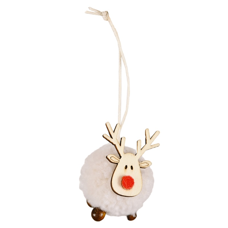 Set 4 Phụ Kiện Treo Trang Trí Cây Thông Noel Hình Tuần Lộc