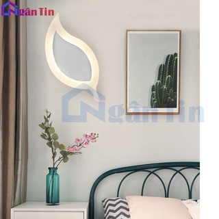 Đèn led treo tường ốp tường hình chiếc lá trang trí trong nhà cầu thang 8w - ảnh sản phẩm 7