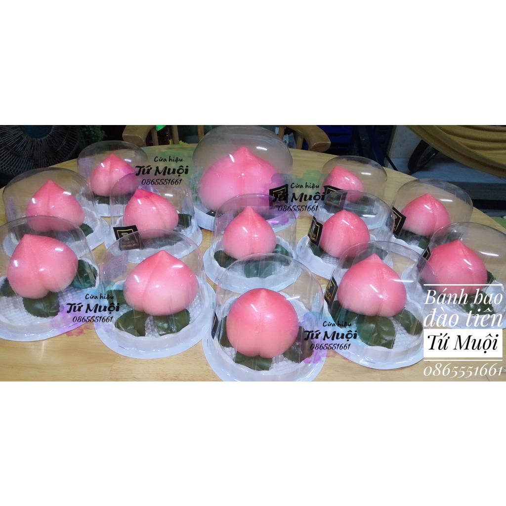 100c Hộp H15 bầu đựng bánh bao đào tiên, xôi khuôn cúng thôi nôi