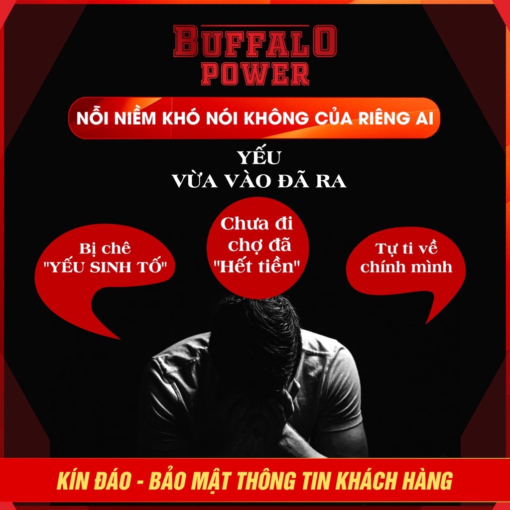 Tăng Cường Sinh Lý Nam Buffalo Power Kéo Dài Thời Gian Quan Hệ, Dạng Thoa, Nhỏ Gọn Tiện Lợi TikCosmetic