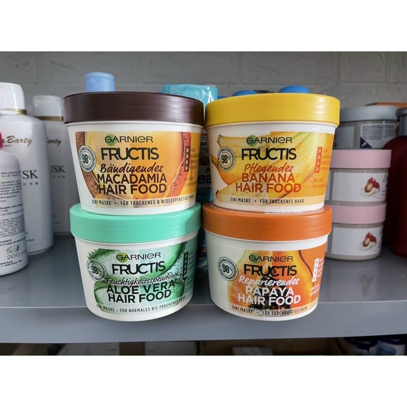 Mặt nạ ủ tóc 3 In 1 Superfood của GARNIER Hair food Fructis Masque thành phần thiên nhiên ,390ml