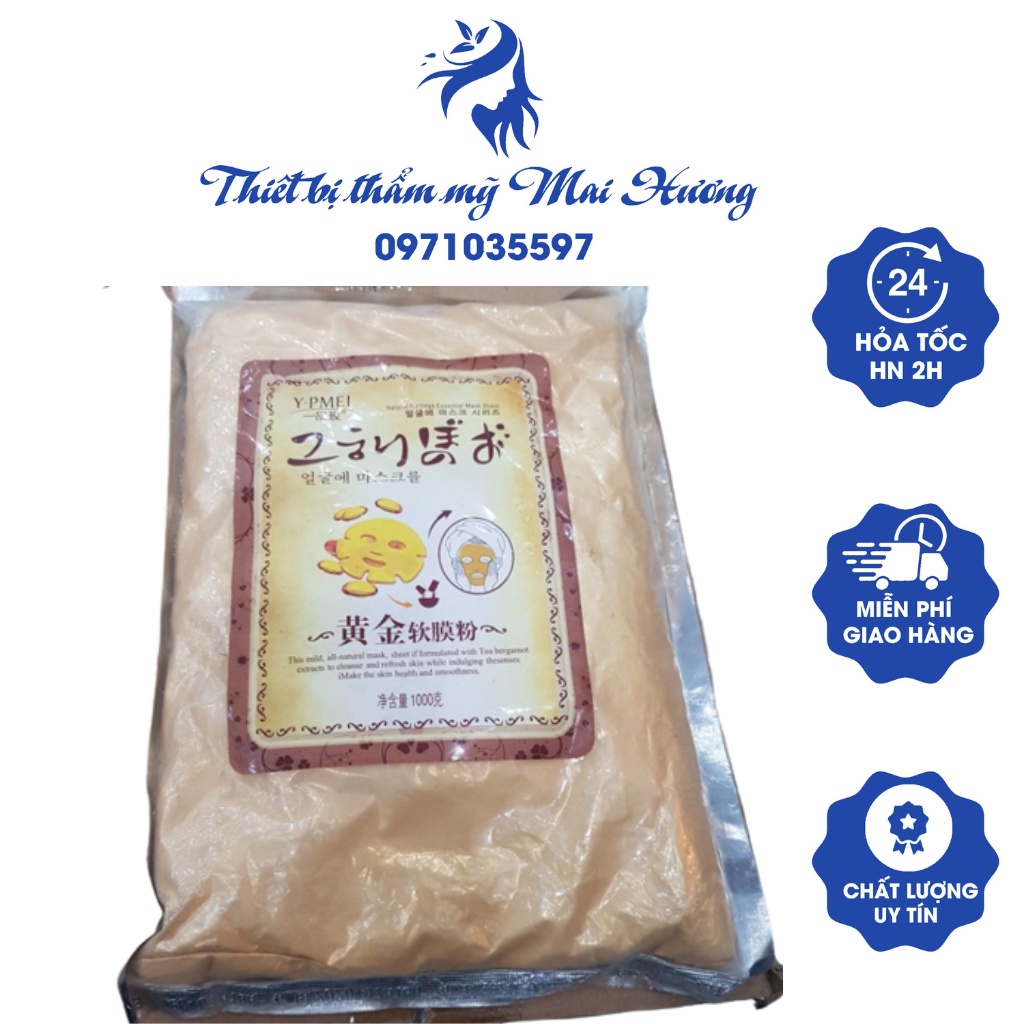 Bột Collagen Đắp Mặt Tinh Chất Vàng 24k Giúp Da Săn Chắc, Khỏe Đẹp Trắng Mịn, Trẻ Hóa , Loại Bỏ Mụn Ẩn