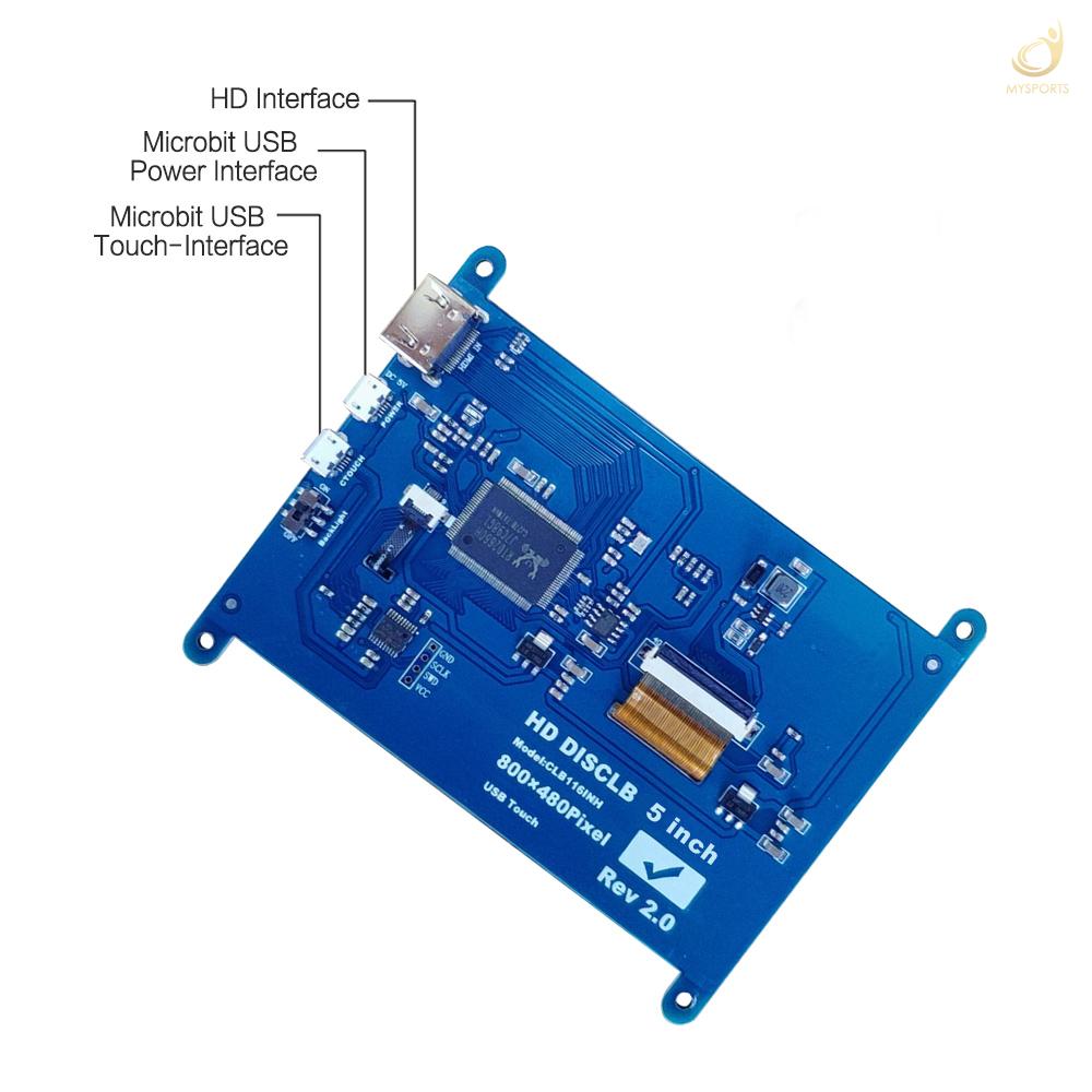 Màn Hình Cảm Ứng 5 Inch Hd 800x480 Cho Raspberry Pi