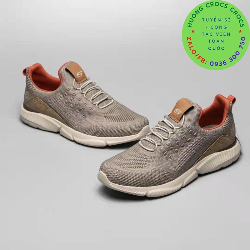 GIÀY THỂ THAO SKECHERS GOWALK GOGA MAX RELAXED FIT CHO NAM MÀU KHAKI