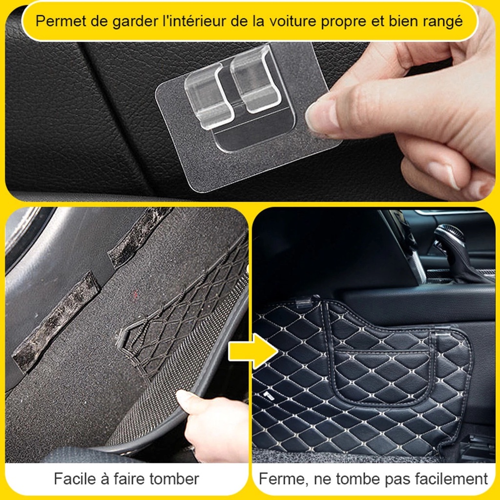 Miếng Dán Cố Định Thảm Lót Sàn Xe Hơi Chống Trượt Đa Năng 6 * 6Cm