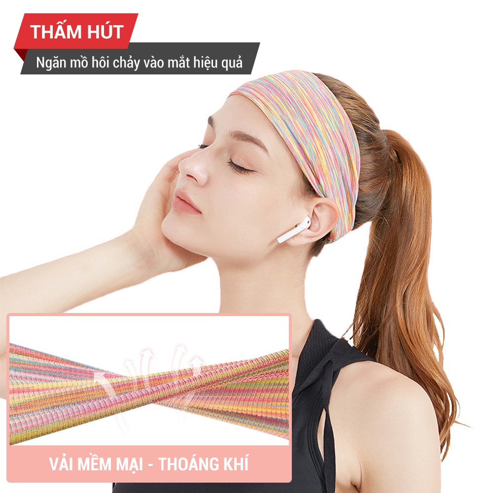 Băng đô thể thao, chạy bộ co giãn, đàn hồi GoodFit GF07RA _LEMA SPORT