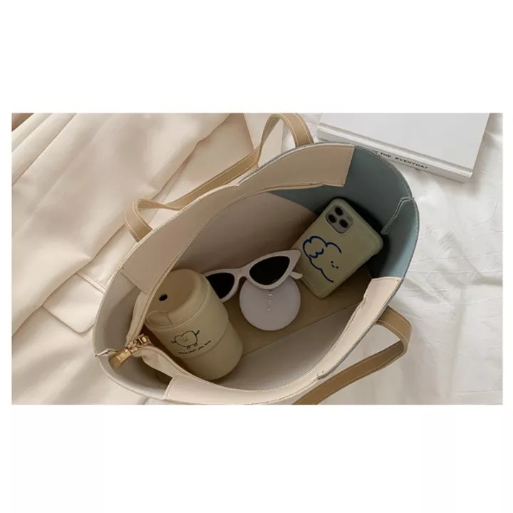 EnviroSax Túi Xách Da PU Cỡ Lớn Thiết Kế Đơn Giản Thời Trang Cho Nữ