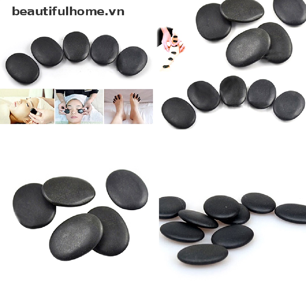 (Hàng Mới Về) Bộ 7 Đá Rhinestone Mát Xa Màu Đen