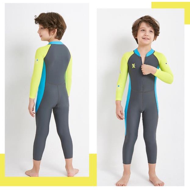 Bộ bơi liền thân dài tay cao cấp Dive & Sail chỉ số chống nắng cao, đồ bơi giữ nhiệt cho bé trai bé gái - MT88.33  ྇