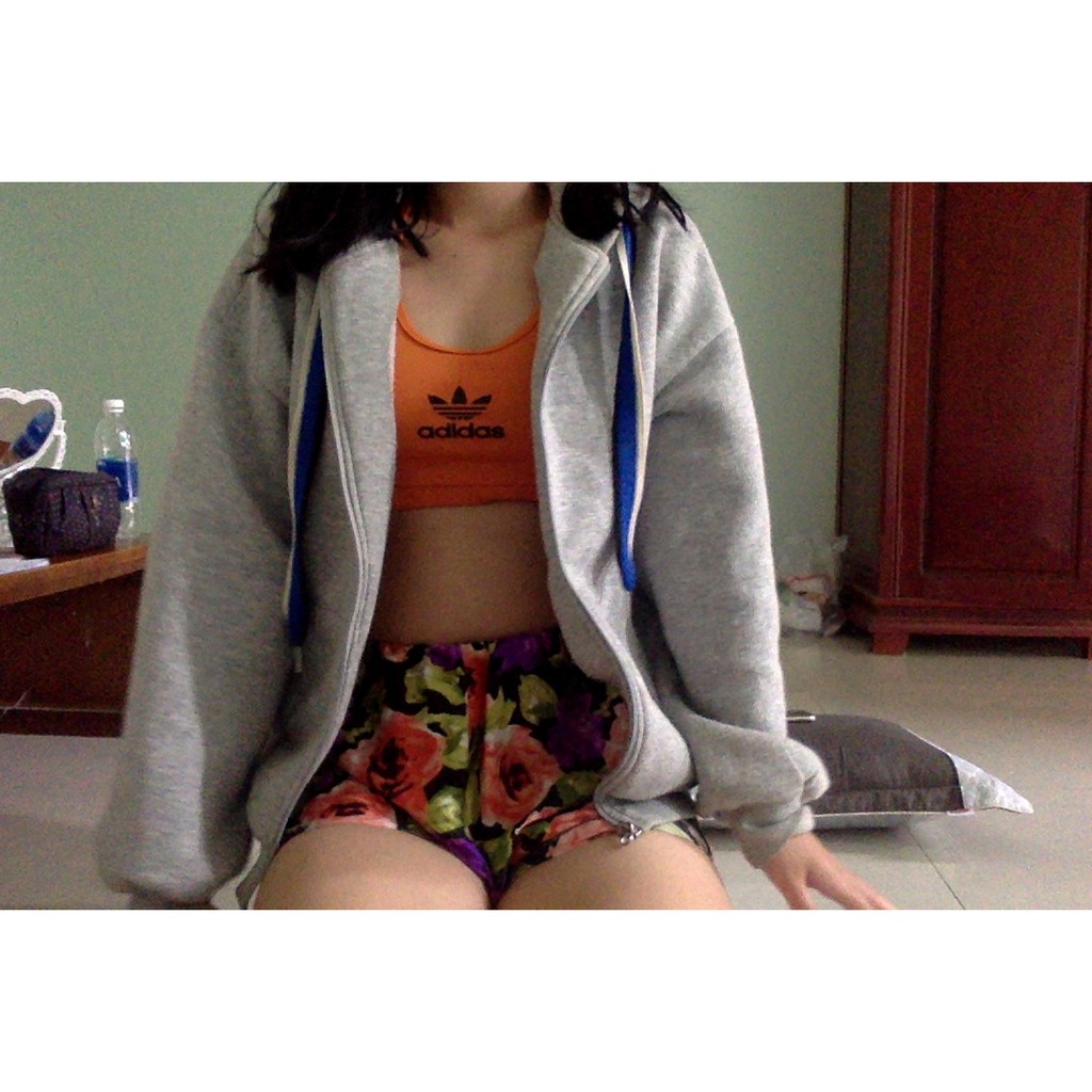 Thanh lý áo khoác hoodie kéo chống nắng bershka