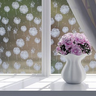 Decal dán kính Hoa Bồ Công Anh  khổ rộng 90cm