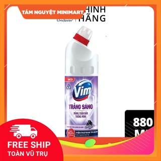 Nước tẩy rửa bồn cầu, nhà tắm Vim trắng 880ml
