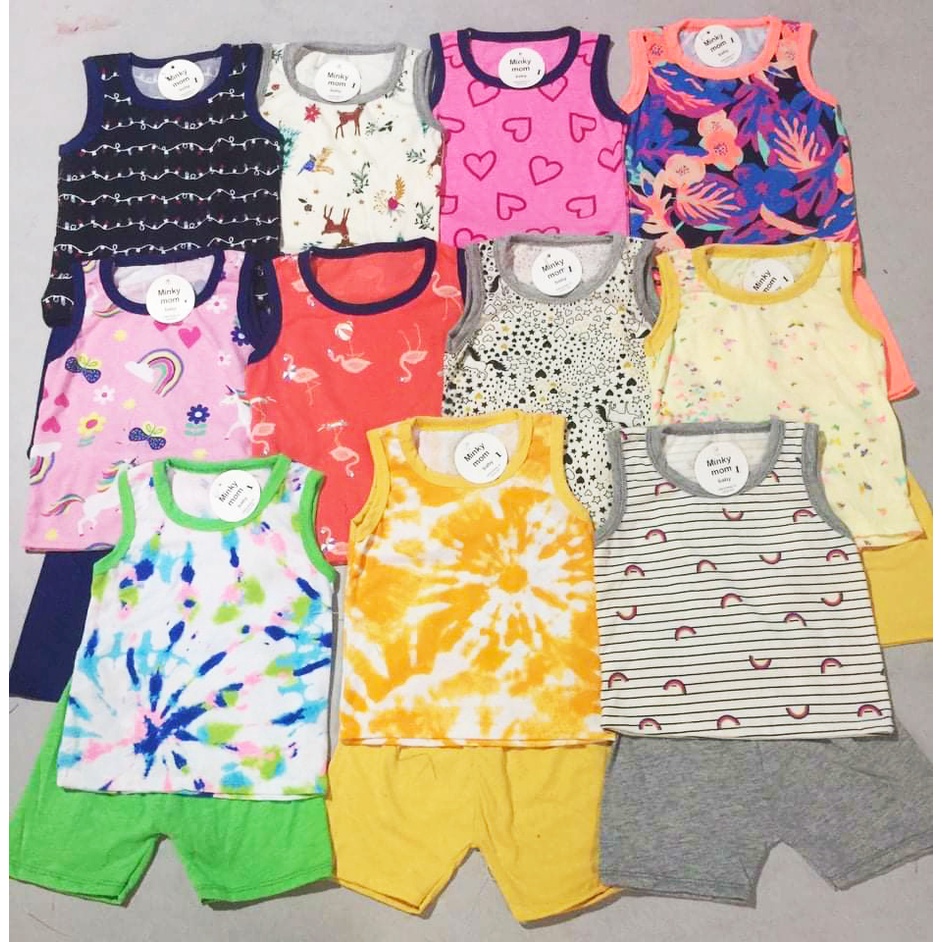 Bộ ngắn tay/ ba lỗ họa tiết mặc hè siêu xinh cho bé gái 6-20kg