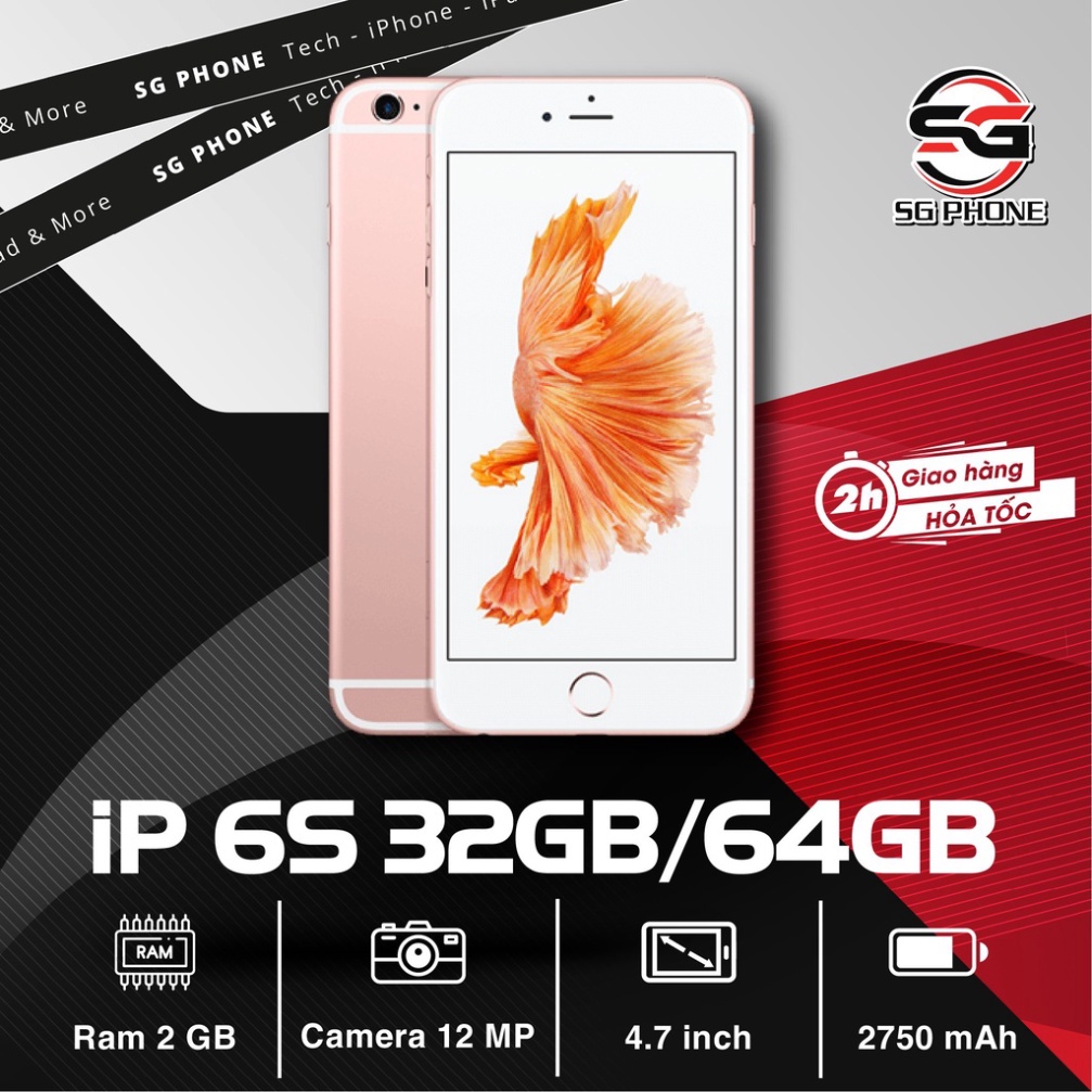 Điện thoại iP 6S - Quốc Tế Chính Hãng- Bộ nhớ 32G-64G- MÁY ĐẸP, PIN CAO - CHẠY MƯỢT MÀ- TẶNG NGƯỜI THÂN THÌ TUYỆT VỜI