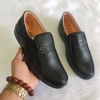 Giầy tây trung niên da bò mềm đế dẻo