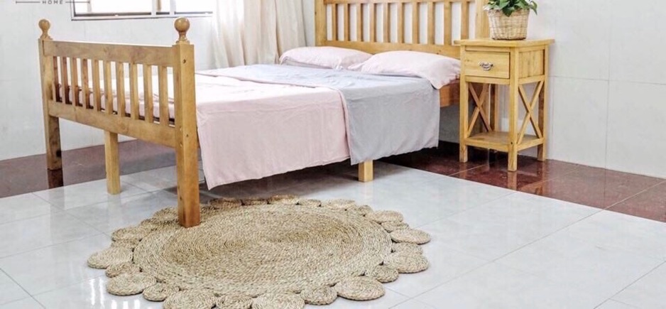 Thảm cói giọt nước siêu xinh- decor, phông chụp cực chất