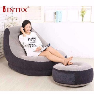 ghế hơi có đệm hơi + lót chân