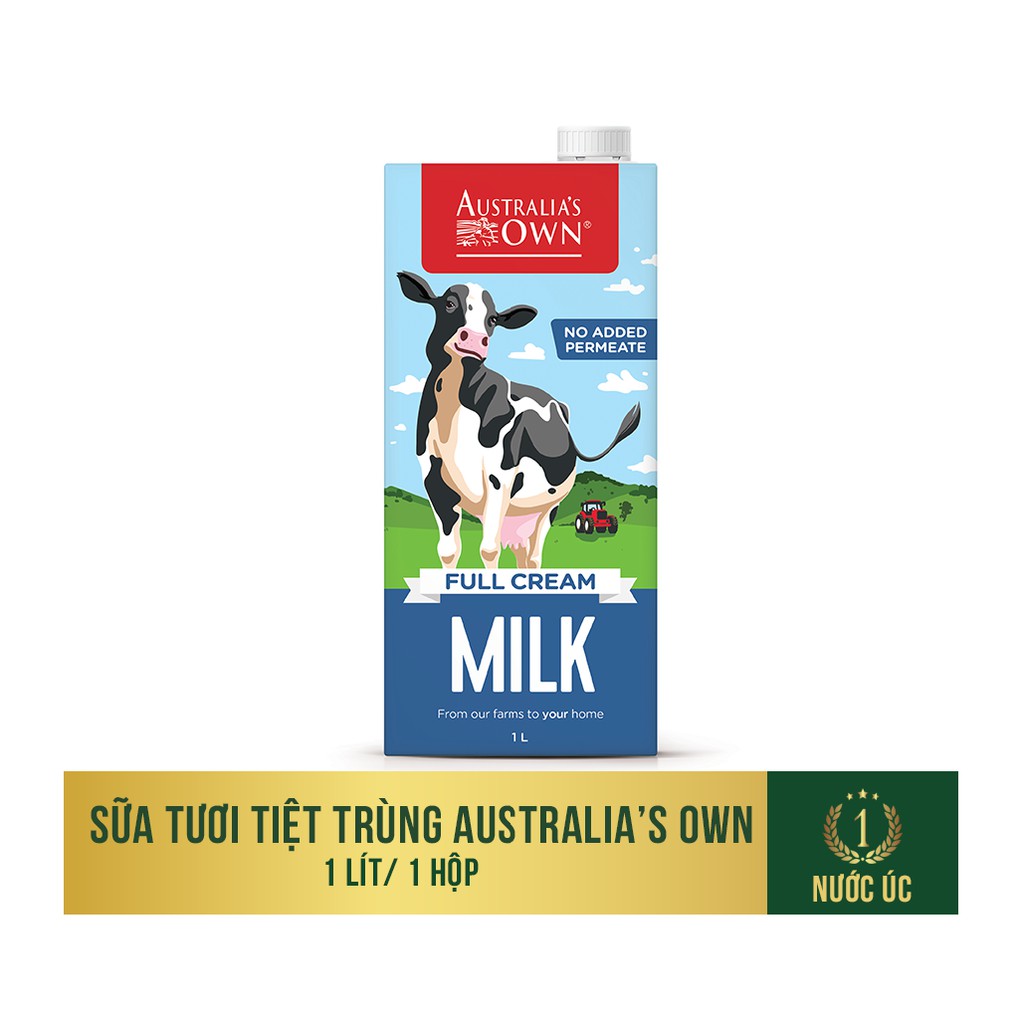 Sữa Tươi Australia's Own Úc Nguyên Kem hộp 1L