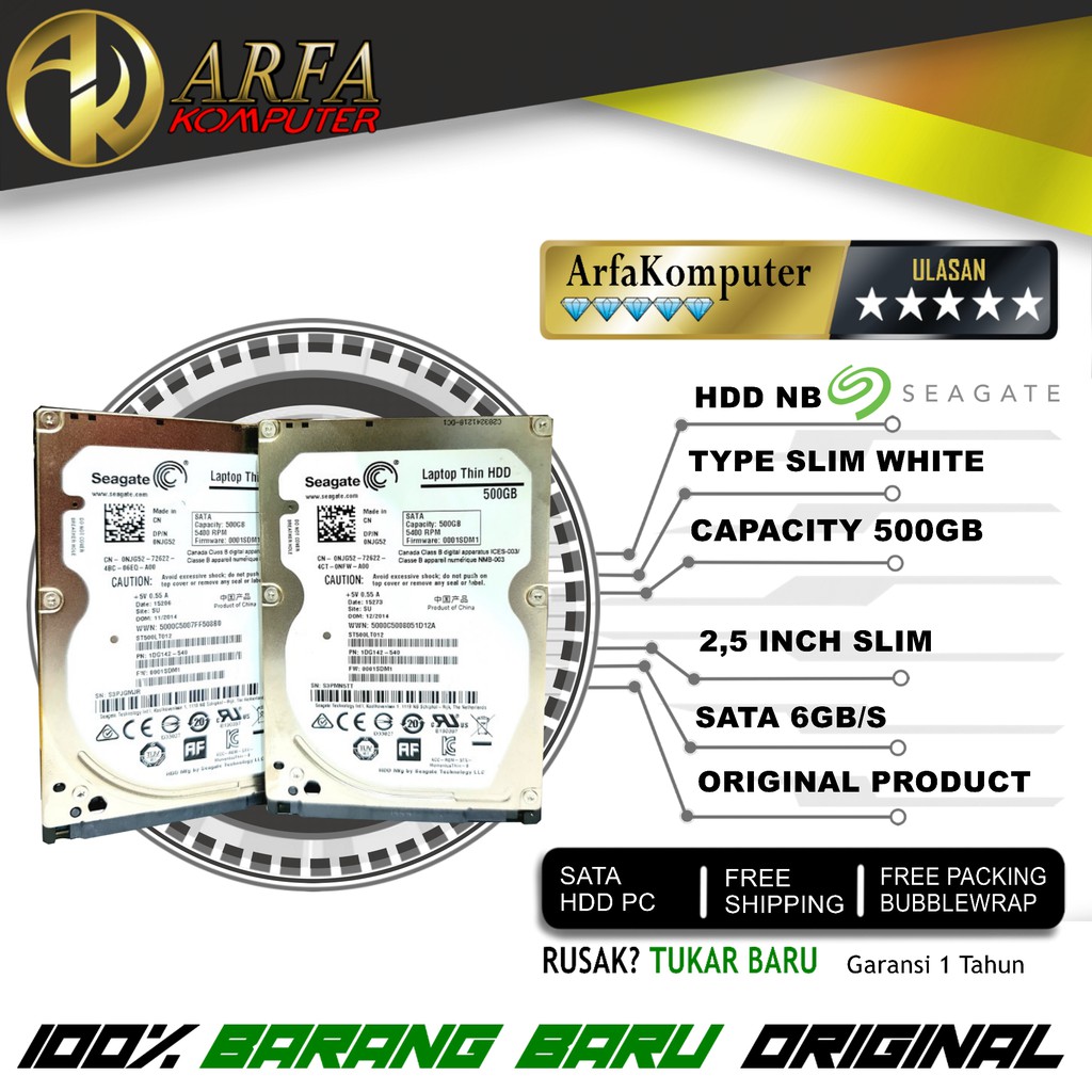 Ổ Cứng Di Động 500gb Sata 2.5 "