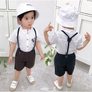 Bộ Áo Sơ Mi Quần Bé Trai 1-5 Tuổi Phong Cách Hàn Quốc Cho Bé Dự Tiệc Sinh Nhât - Candy House