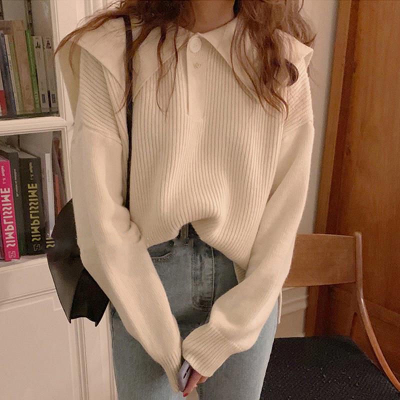 Áo Sweater Dáng Rộng Thiết Kế Mới Cao Cấp Thời Trang Mùa Xuân Theo Phong Cách Nhật Bản Cho Nữ