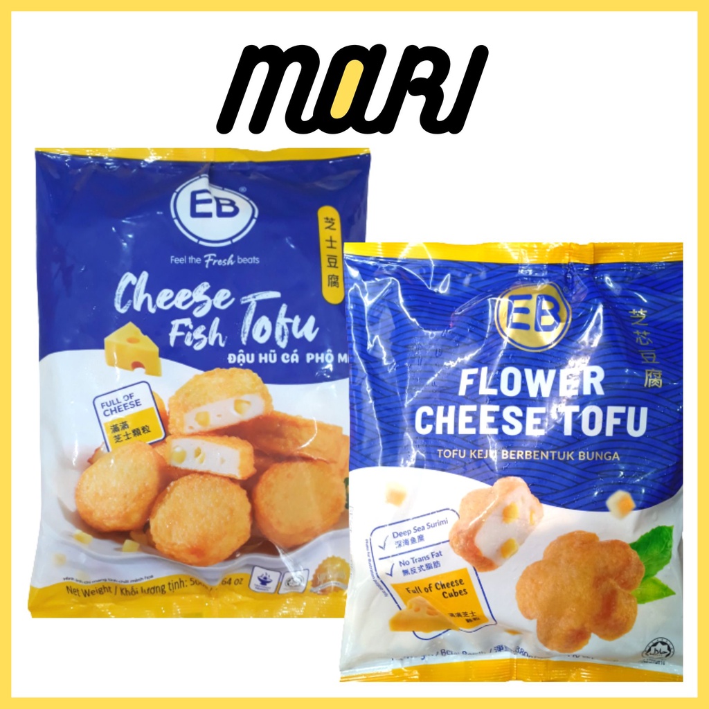 Đậu hũ cá phô mai tươi Malaysia, viên thả lẩu đậu hủ cá EB 380g, 500g