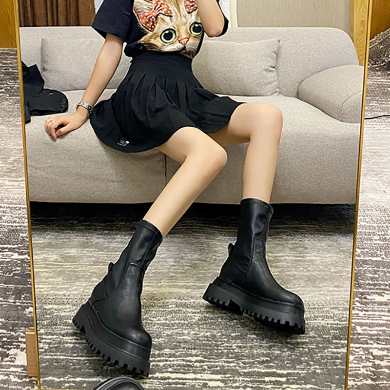 [Mã FASHIONCBSD181 giảm 20% tối đa 50K đơn 150K] Giày Boot Cổ Cao Co Giãn Thời Trang 2020 Cho Nữ | BigBuy360 - bigbuy360.vn