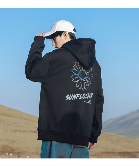 [ Unisex Rộng- Cực Chất ] Áo khoác Hoodie Mèo Đỏ Mặt Trăng UNISEX form rộng | BigBuy360 - bigbuy360.vn