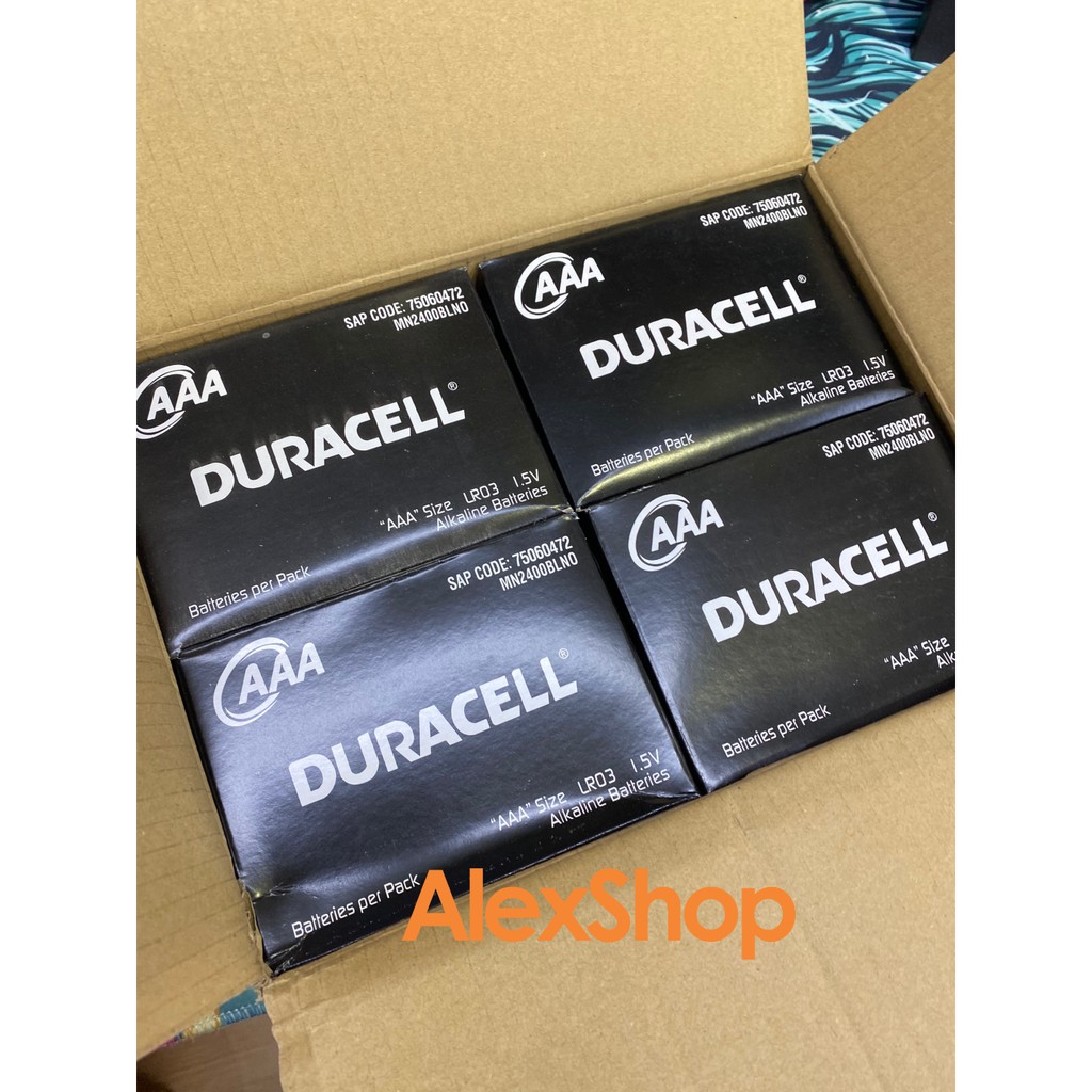 Vỉ Giấy 4 Viên Pin tiểu Duracell AA/AAA LR6/LR3 Siêu Pin Alkaline 1.5V x10 Sức