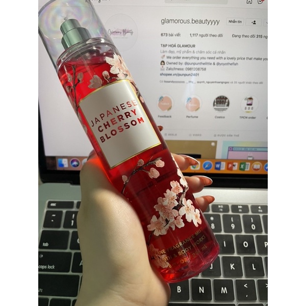 Xịt thơm body mist BATH & BODYWORKS