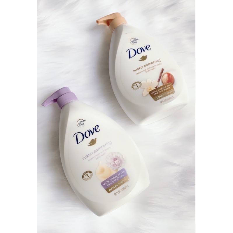 Sữa Tắm Dưỡng Ẩm Trắng Da DOVE 1000ml USA Mỹ